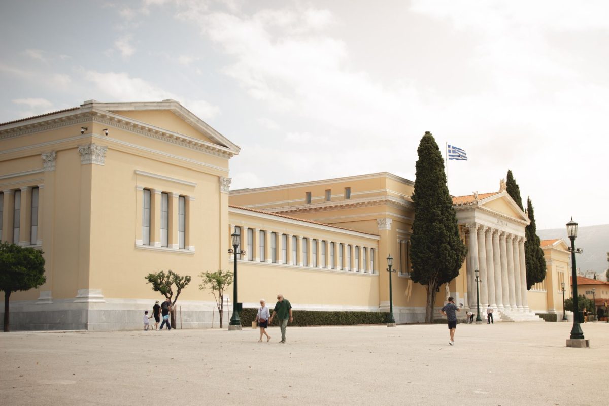 greek town hall municipality building greece euro banknotes local government finance