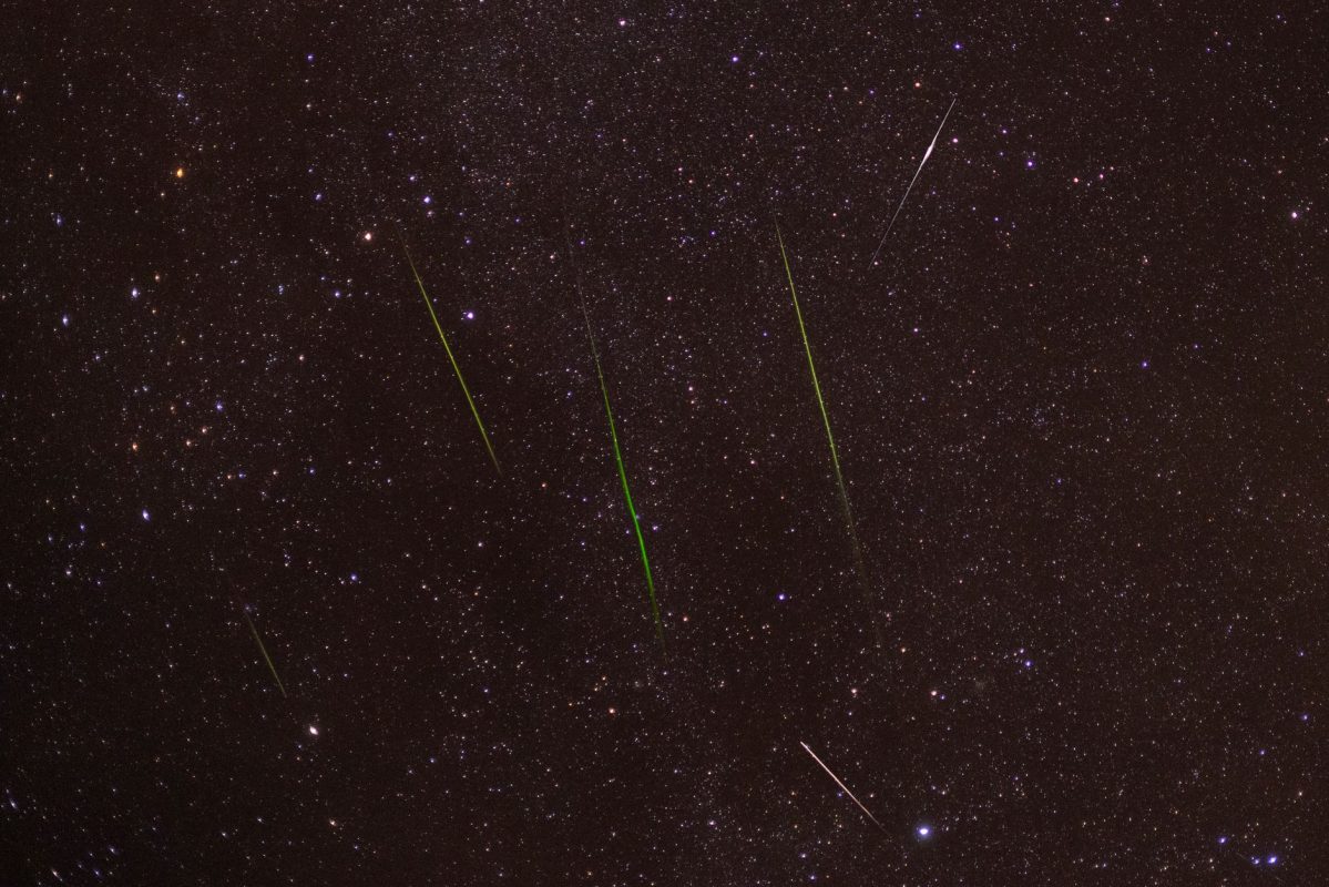 meteor shower night sky perseids stars starry summer sky